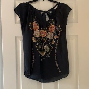 LC floral blouse